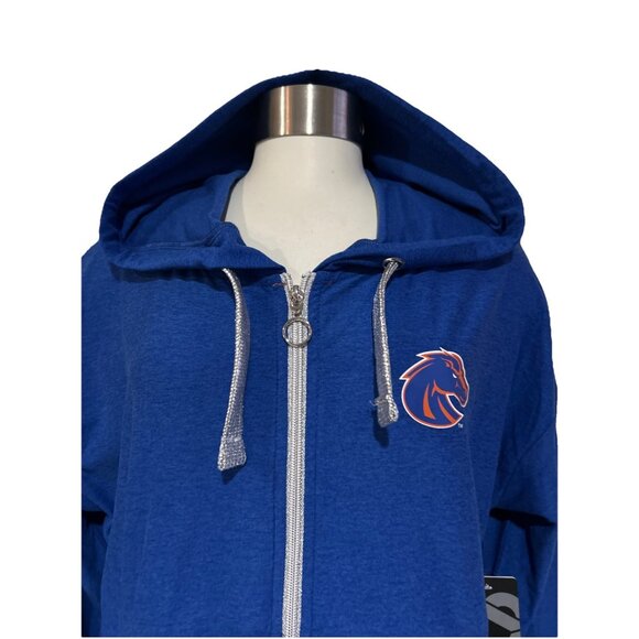 NEW Boise State BSU Broncos Colosseum Blue Full Zip Hooded Jacket Women's M - Picture 3 of 11